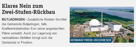 Klares Nein zum Zwei-Stufen-Rückbau